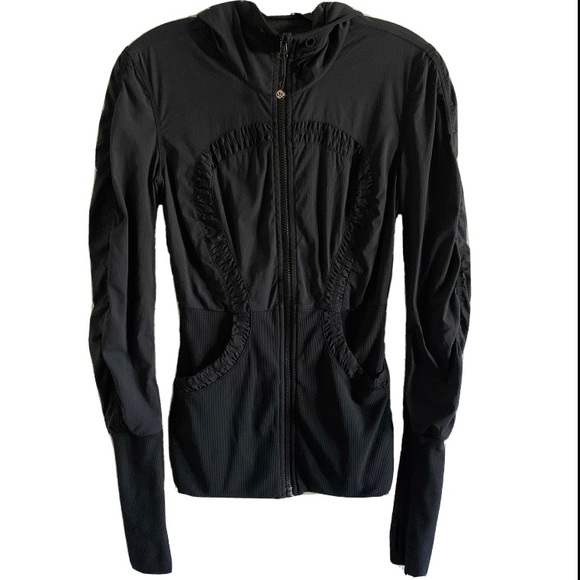 lululemon athletica Jackets & Blazers - Lululemon Dance Studio Jacket Reversible
Black Gray size 4